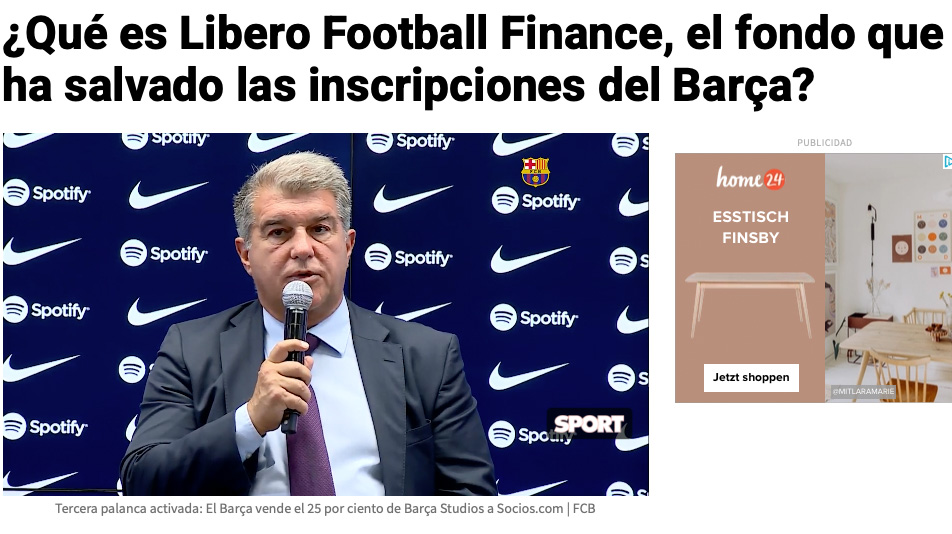 Qué es Libero Football Finance, el fondo que ha salvado las inscripciones del Barça?